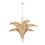 Century Palm 9 Light 3-Tier Chandelier - Country White