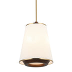 Desert Flyer 3 Light Foyer - Satin Brass/Medium Walnut