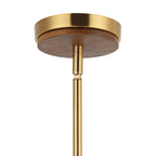 Desert Flyer 3 Light Foyer - Satin Brass/Medium Walnut