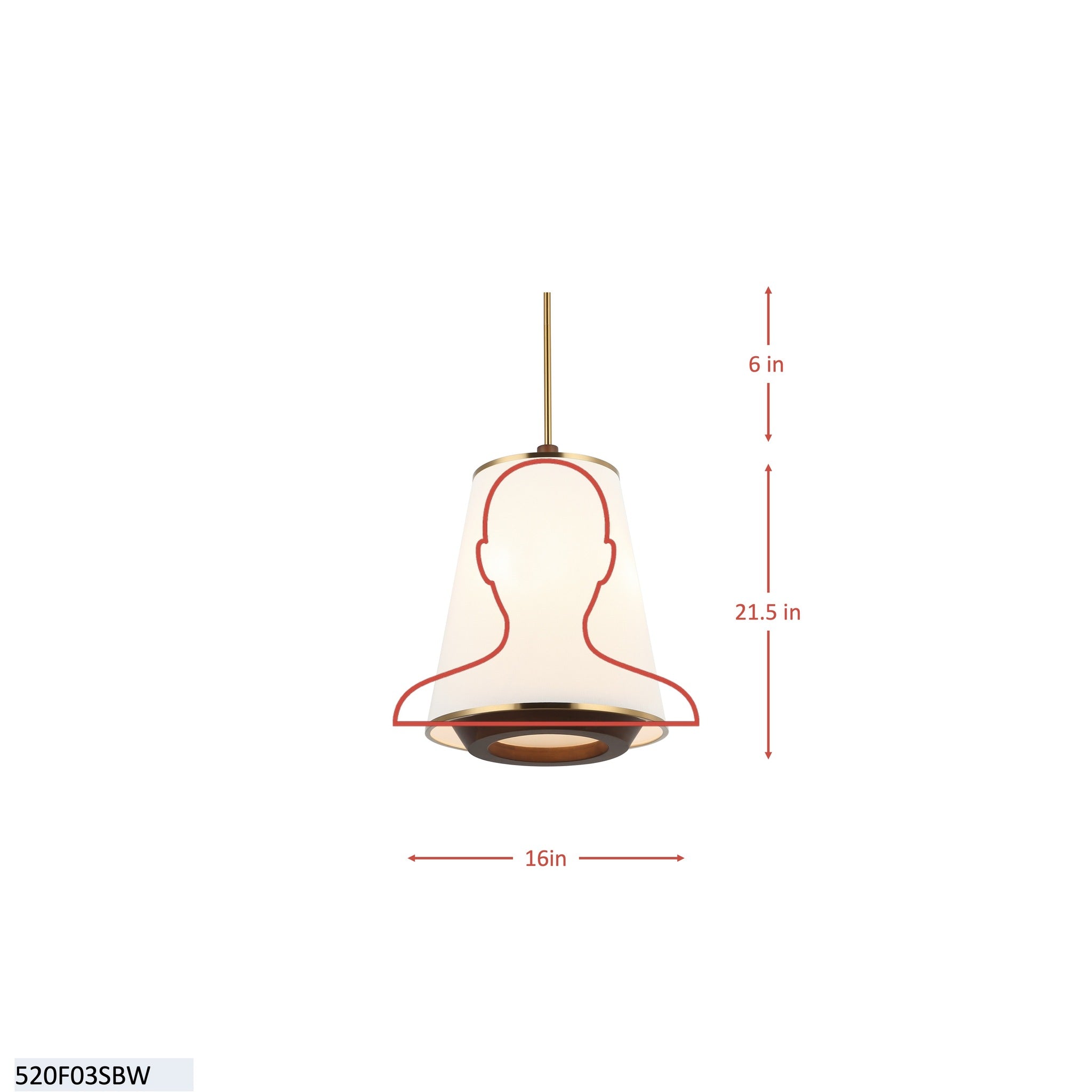 Desert Flyer 3 Light Foyer - Satin Brass/Medium Walnut