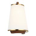 Desert Flyer 2 Light Sconce - Satin Brass/Medium Walnut