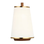 Desert Flyer 2 Light Sconce - Satin Brass/Medium Walnut