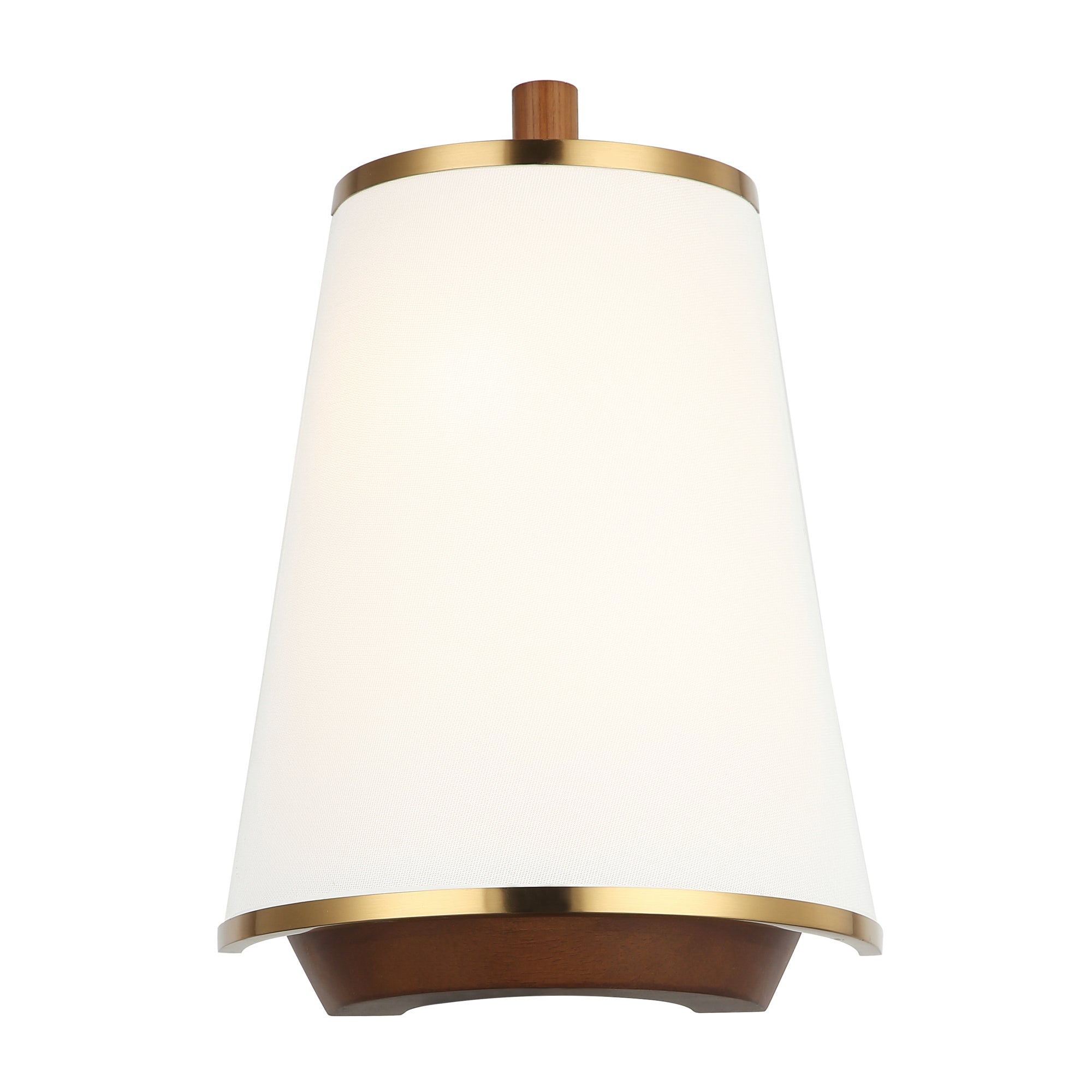 Desert Flyer 2 Light Sconce - Satin Brass/Medium Walnut