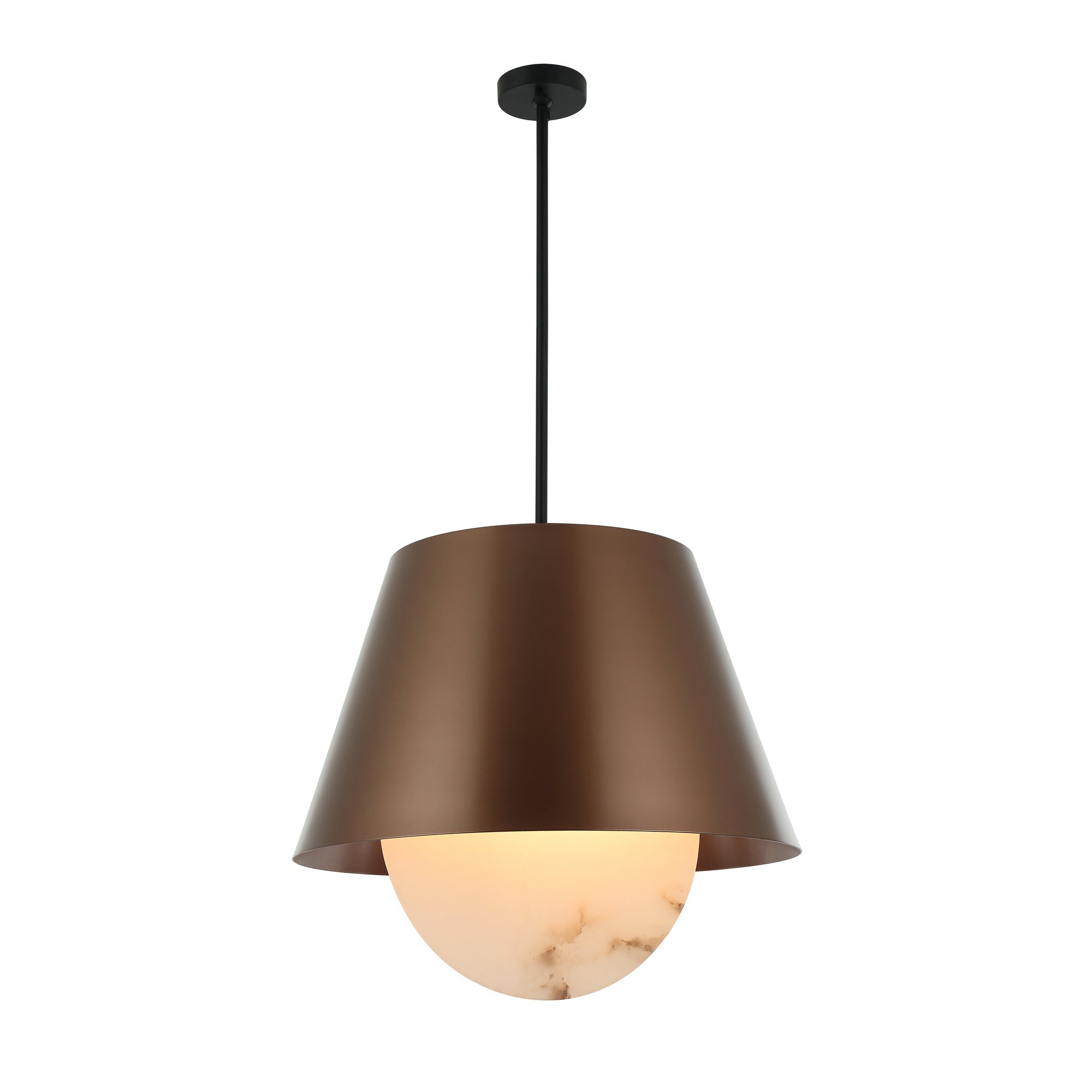 Rock On 6 Light Pendant - Brontourage/Matte Black