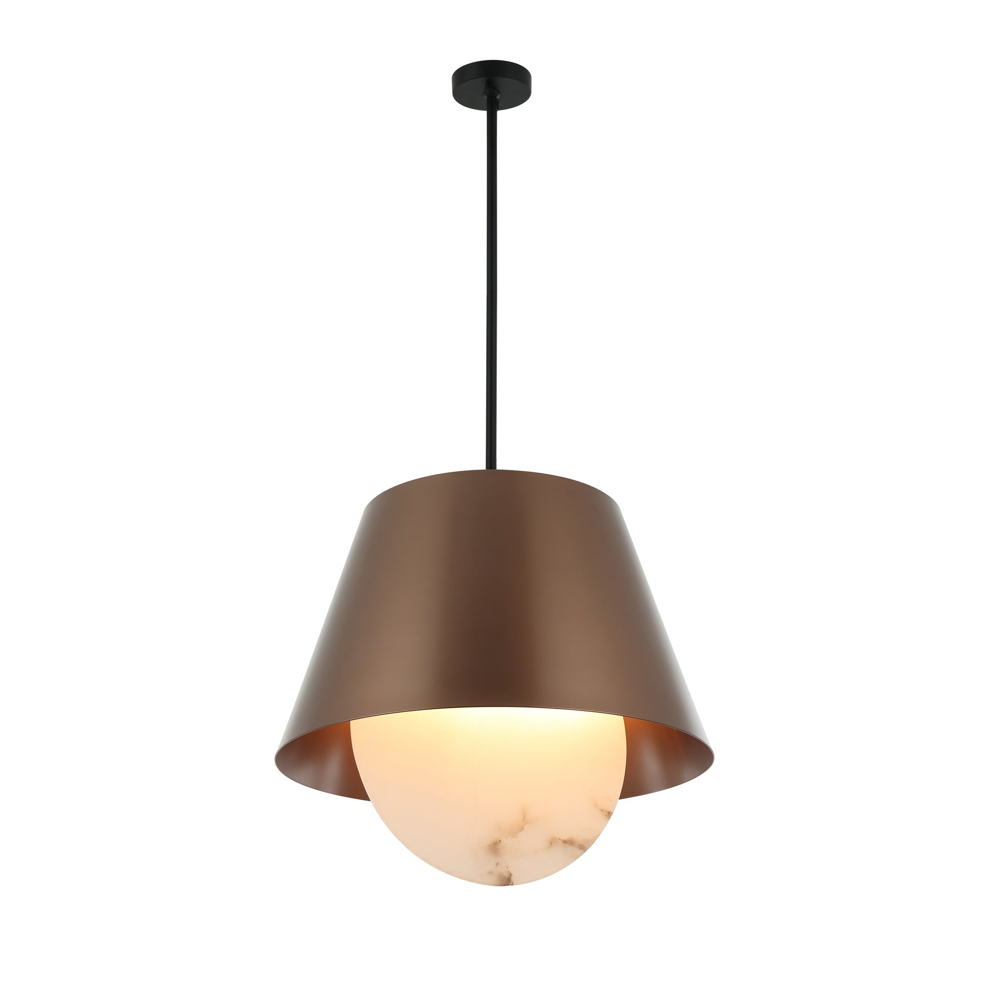 Rock On 6 Light Pendant - Brontourage/Matte Black