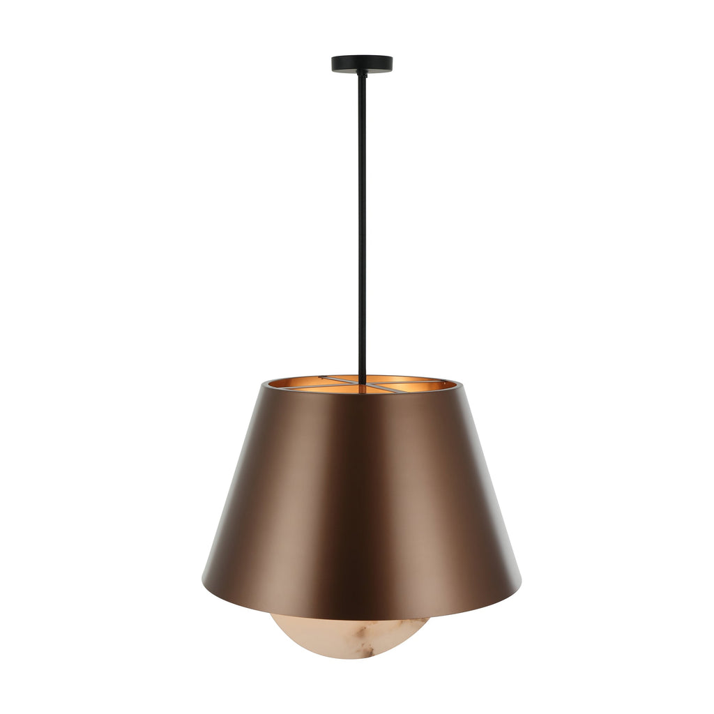 Rock On 6 Light Pendant - Brontourage/Matte Black