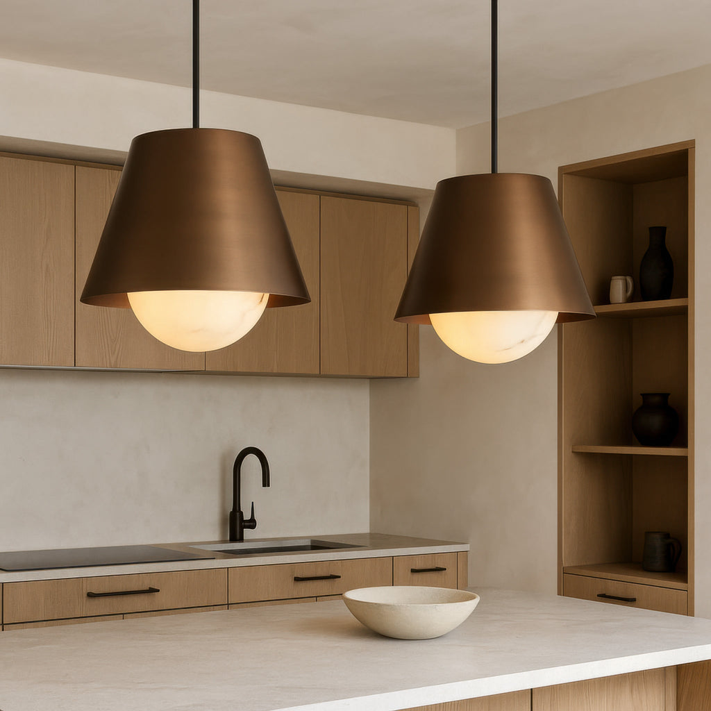 Rock On 4 Light Pendant - Brontourage/Matte Black
