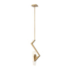 Down the Wrong Path 1 Light Pendant - Brass Kisser