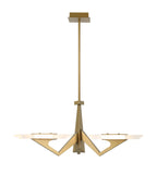 Down the Wrong Path 3 Light Pendant - Brass Kisser