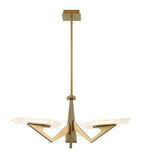 Down the Wrong Path 3 Light Pendant - Brass Kisser