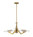 Down the Wrong Path 3 Light Pendant - Brass Kisser