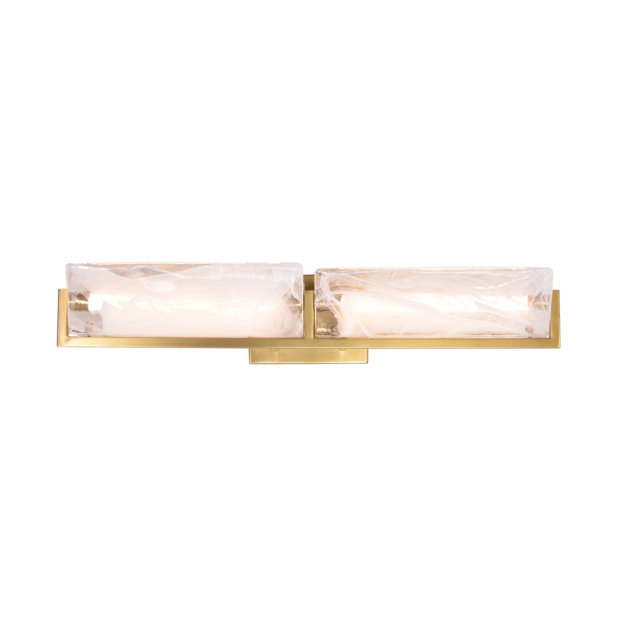 Mingle 2 Light Bath - Satin Brass