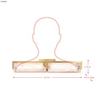 Mingle 2 Light Bath - Satin Brass