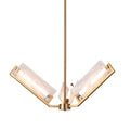 Mingle 3 Light Chandelier - Satin Brass