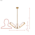 Mingle 3 Light Chandelier - Satin Brass