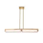 Mingle 2 Light Medium Linear - Satin Brass