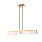 Mingle 2 Light Medium Linear - Satin Brass