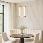 Mingle 3 Light Pendant - Satin Brass