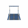 Brasserie 3 Light Linear - French Blue/Heritage Bronze