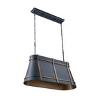 Brasserie 3 Light Linear - Blackened Zinc/Heritage Bronze