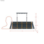 Brasserie 5 Light Linear - Blackened Zinc/Heritage Bronze