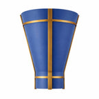 Brasserie 1 Light Sconce - French Blue/Heritage Bronze