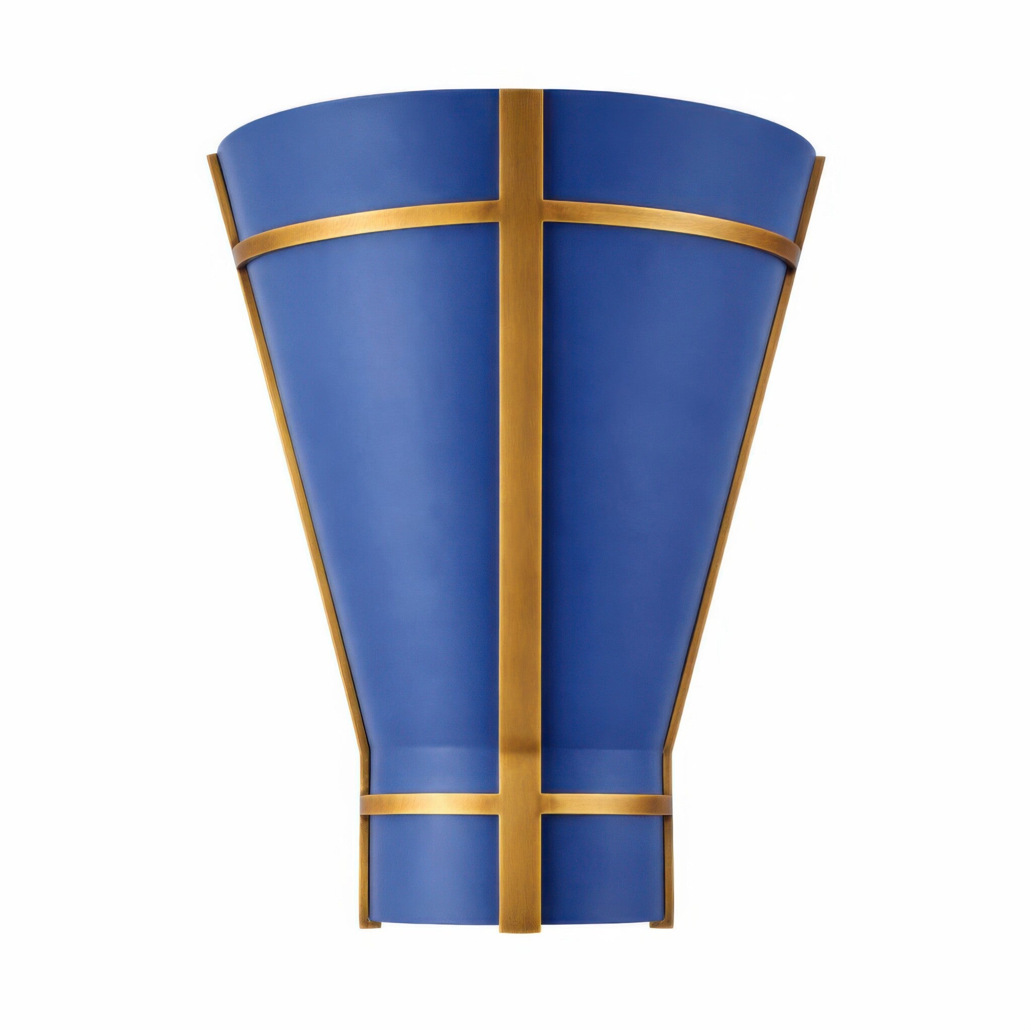 Brasserie 1 Light Sconce - French Blue/Heritage Bronze