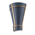Brasserie 1 Light Sconce - Blackened Zinc/Heritage Bronze