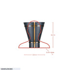 Brasserie 1 Light Sconce - Blackened Zinc/Heritage Bronze