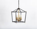 Gridlock 4 Light Pendant - Heritage Black/Antique Bronze