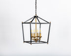 Gridlock 4 Light Pendant - Heritage Black/Antique Bronze