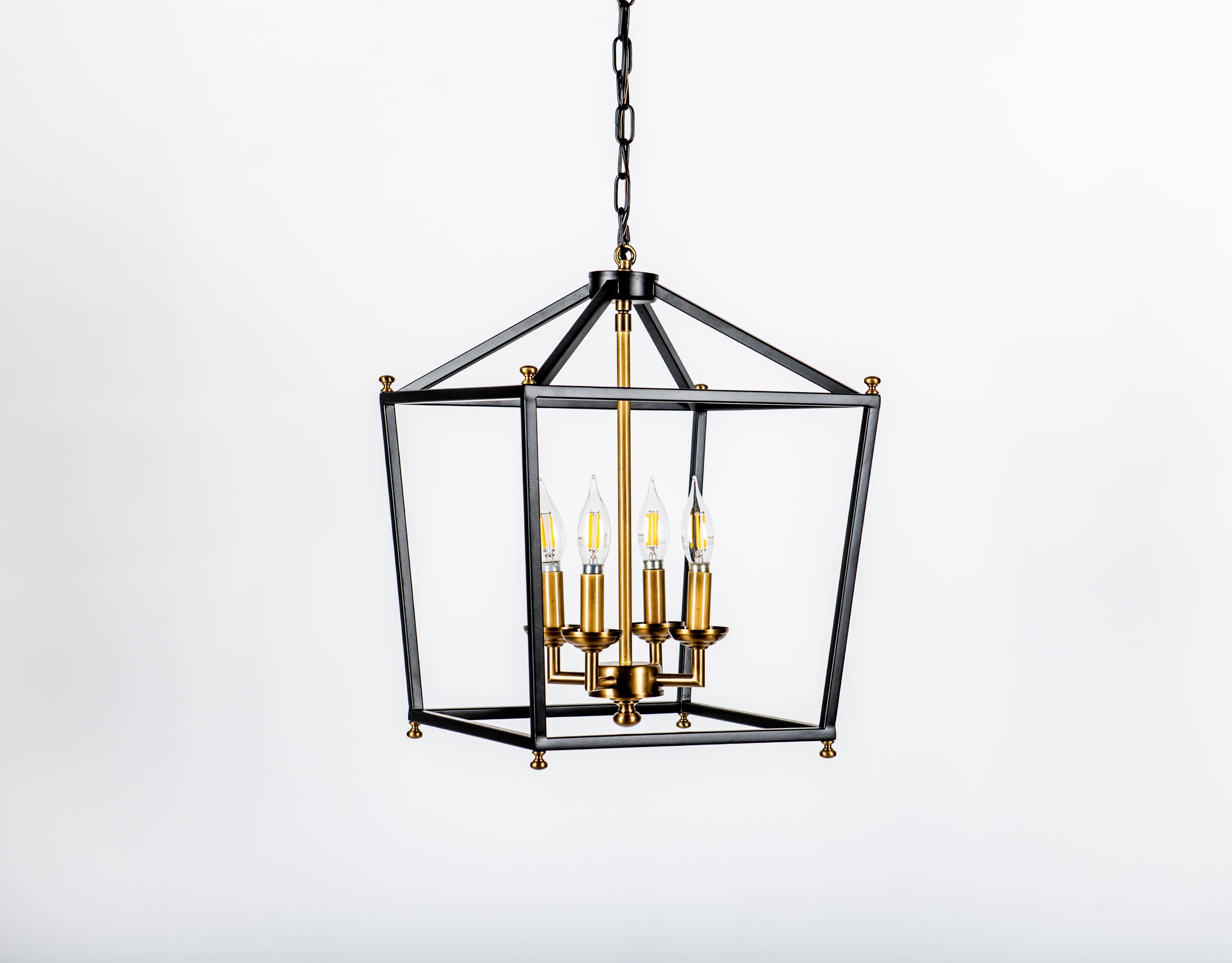 Gridlock 4 Light Pendant - Heritage Black/Antique Bronze