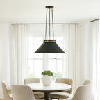 Mood Swings 1 Light Round Pendant - Heritage Black/Heritage Bronze