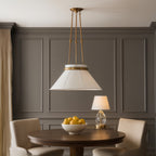 Mood Swings 1 Light Round Pendant - Heritage White/Heritage Bronze
