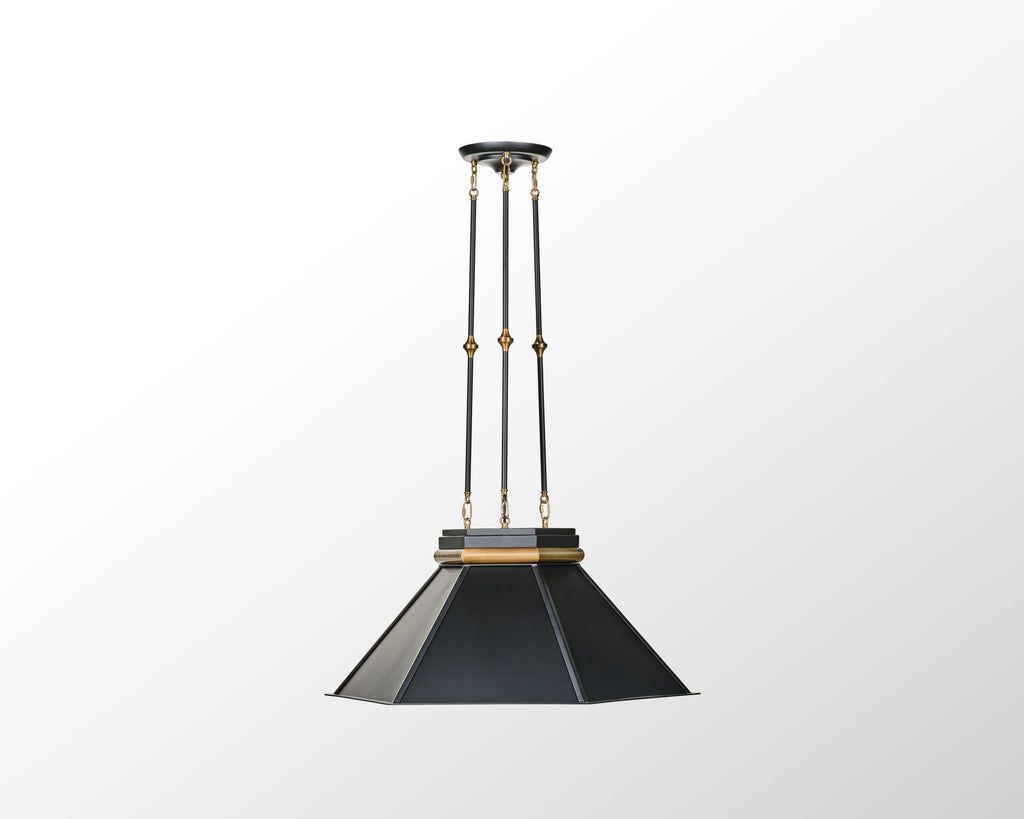 Mood Swings 1 Light Hexagonal Pendant - Heritage Black/Heritage Bronze