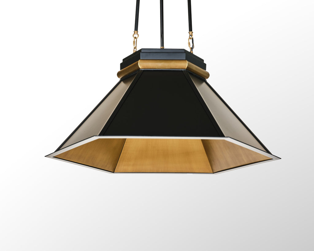 Mood Swings 1 Light Hexagonal Pendant - Heritage Black/Heritage Bronze