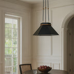 Mood Swings 1 Light Hexagonal Pendant - Heritage Black/Heritage Bronze