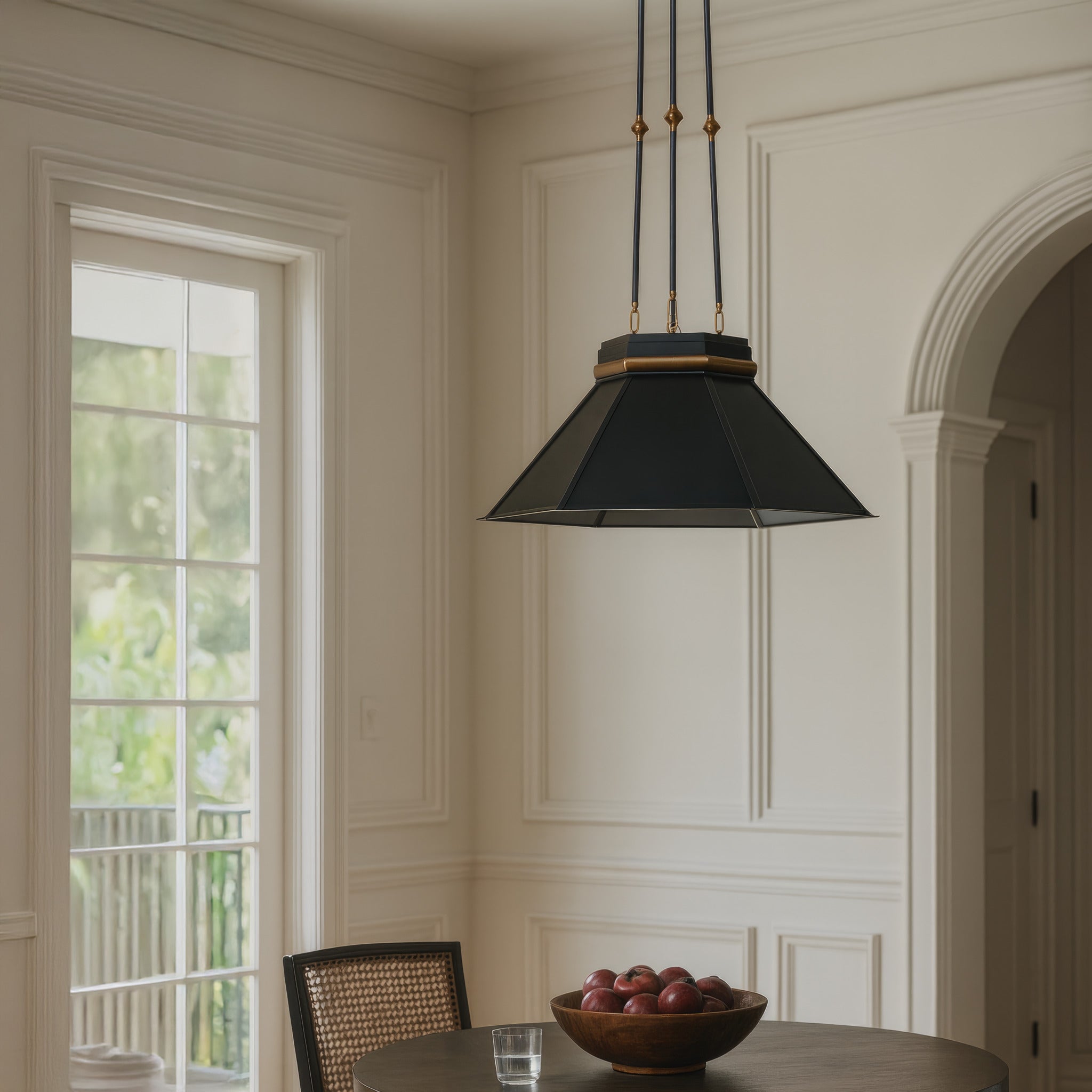 Mood Swings 1 Light Hexagonal Pendant - Heritage Black/Heritage Bronze