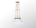 Mood Swings 1 Light Hexagonal Pendant - Heritage White/Heritage Bronze