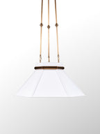 Mood Swings 1 Light Hexagonal Pendant - Heritage White/Heritage Bronze