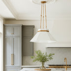 Mood Swings 1 Light Hexagonal Pendant - Heritage White/Heritage Bronze