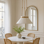 Mood Swings 1 Light Hexagonal Pendant - Heritage White/Heritage Bronze