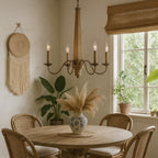 Dinner at 5 Light Chandelier - Heritage Bronze