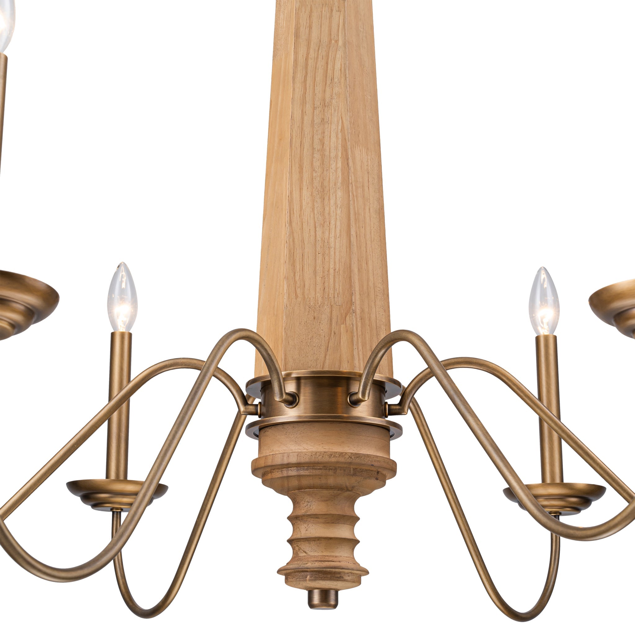Dinner at 6 Light Chandelier - Heritage Bronze