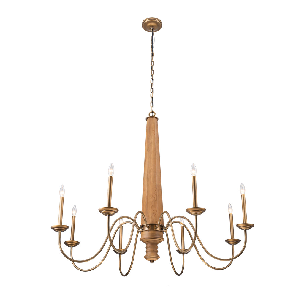 Dinner at 8 Light Chandelier - Heritage Bronze