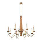 Dinner at 8 Light Chandelier - Heritage Bronze