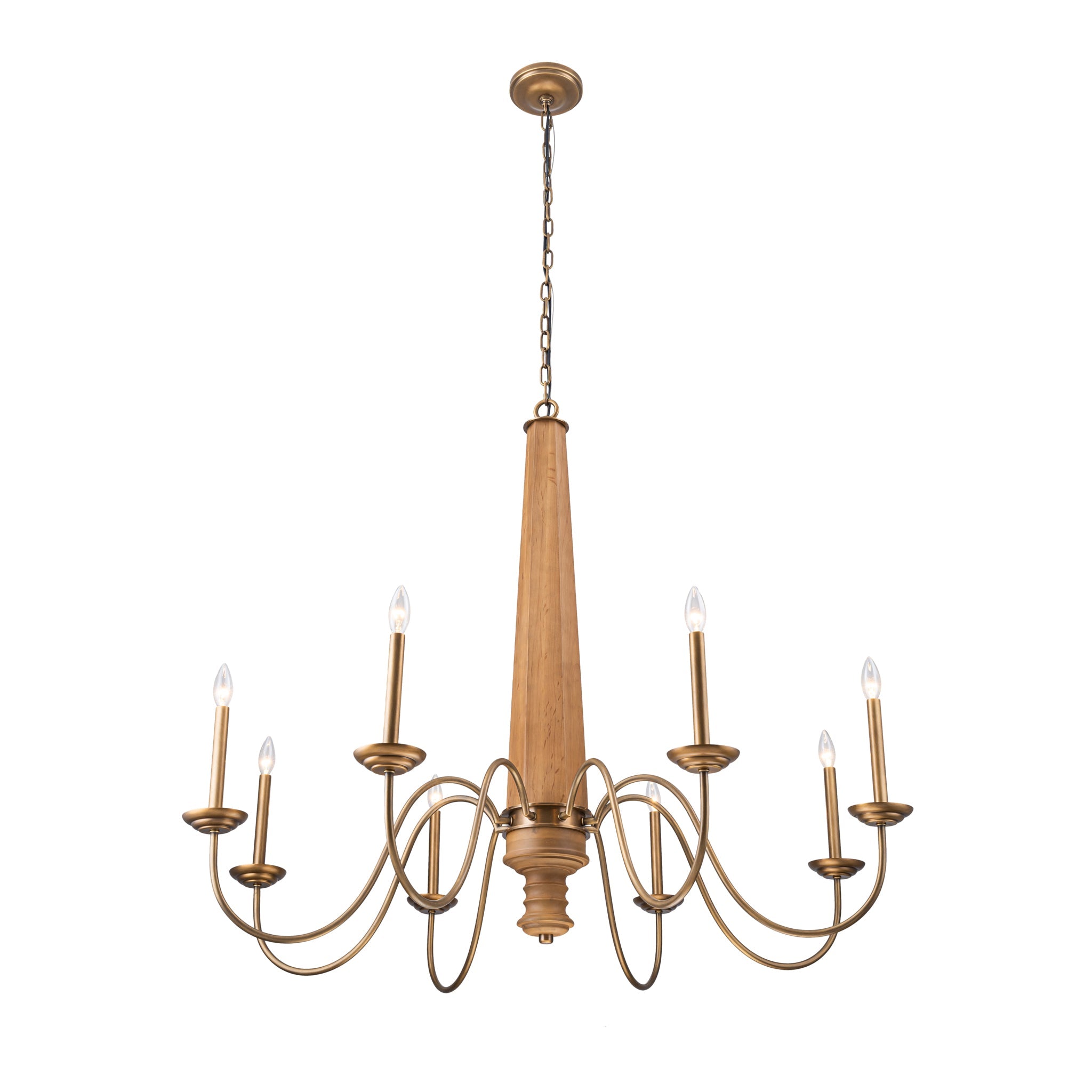 Dinner at 8 Light Chandelier - Heritage Bronze