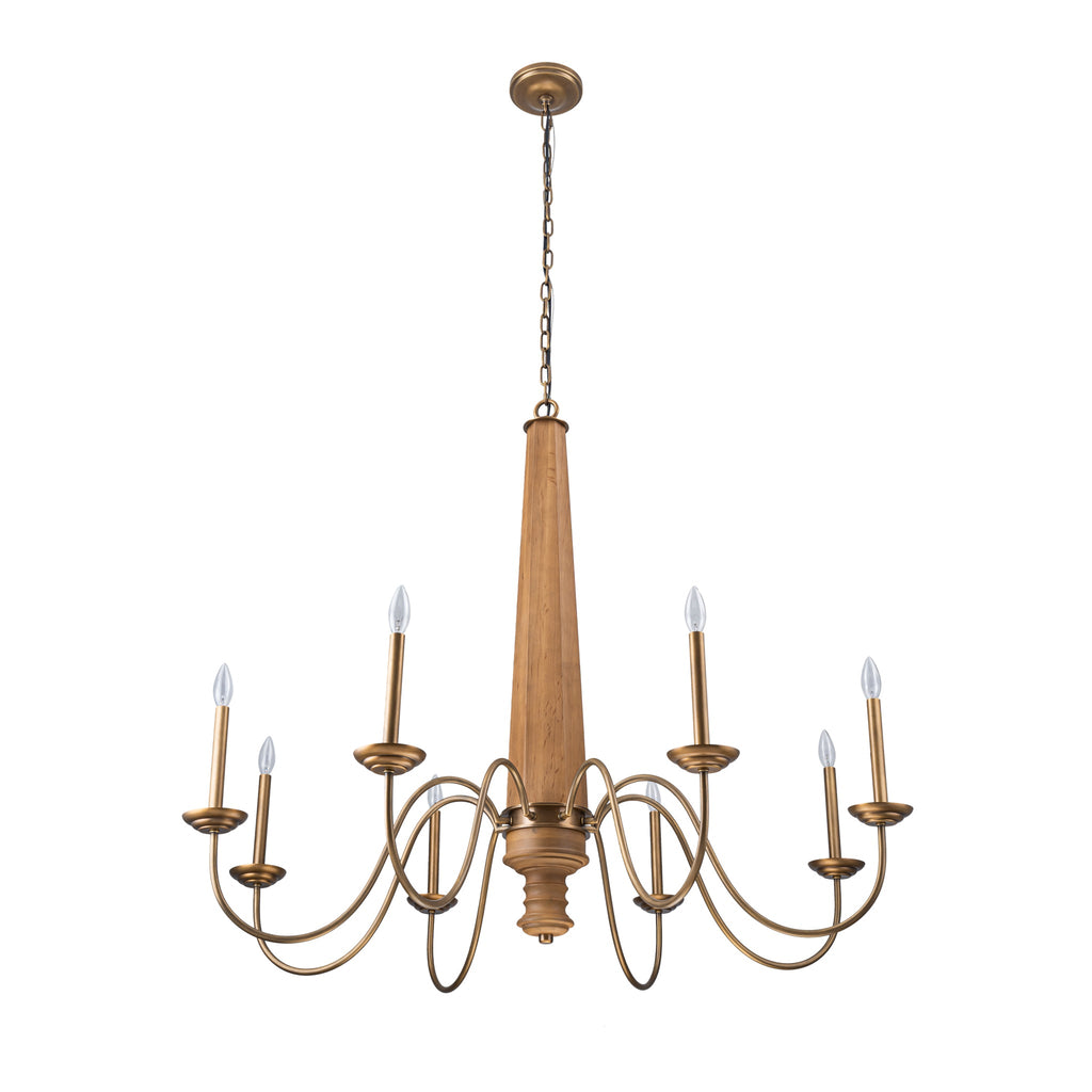 Dinner at 8 Light Chandelier - Heritage Bronze