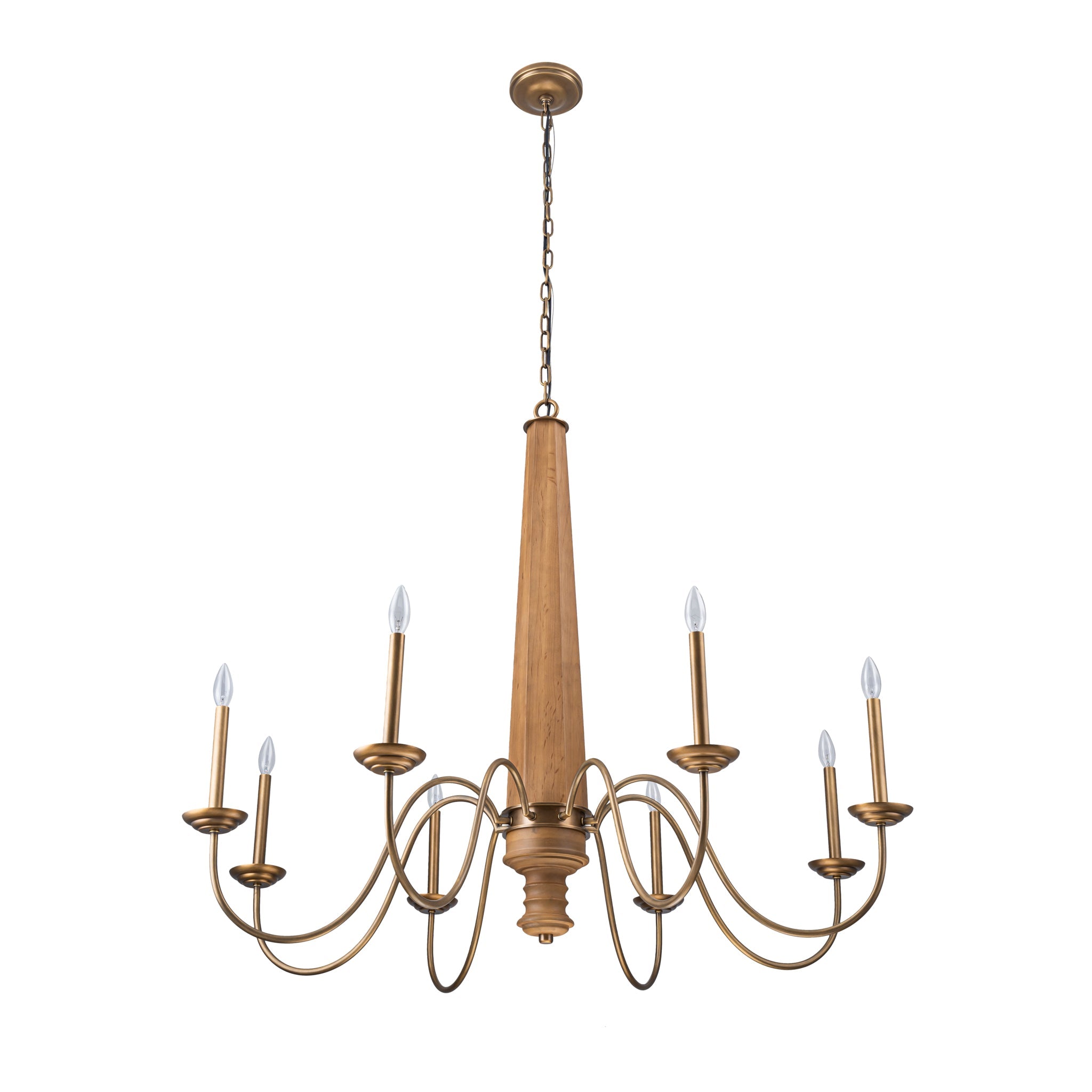 Dinner at 8 Light Chandelier - Heritage Bronze