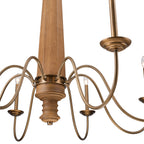 Dinner at 8 Light Chandelier - Heritage Bronze